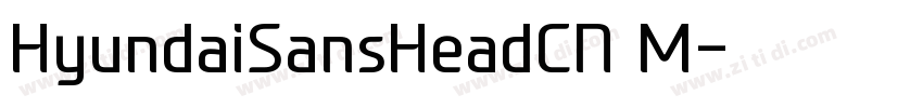 HyundaiSansHeadCN M字体转换